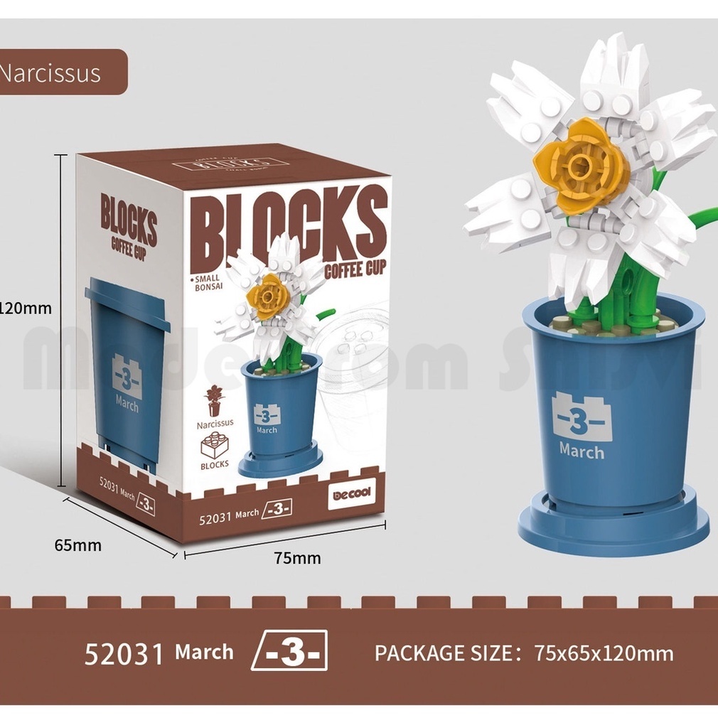 Bộ Đồ Chơi Lego Xếp Hình Chậu Hoa/Cây Cảnh Dành Cho Trẻ Em