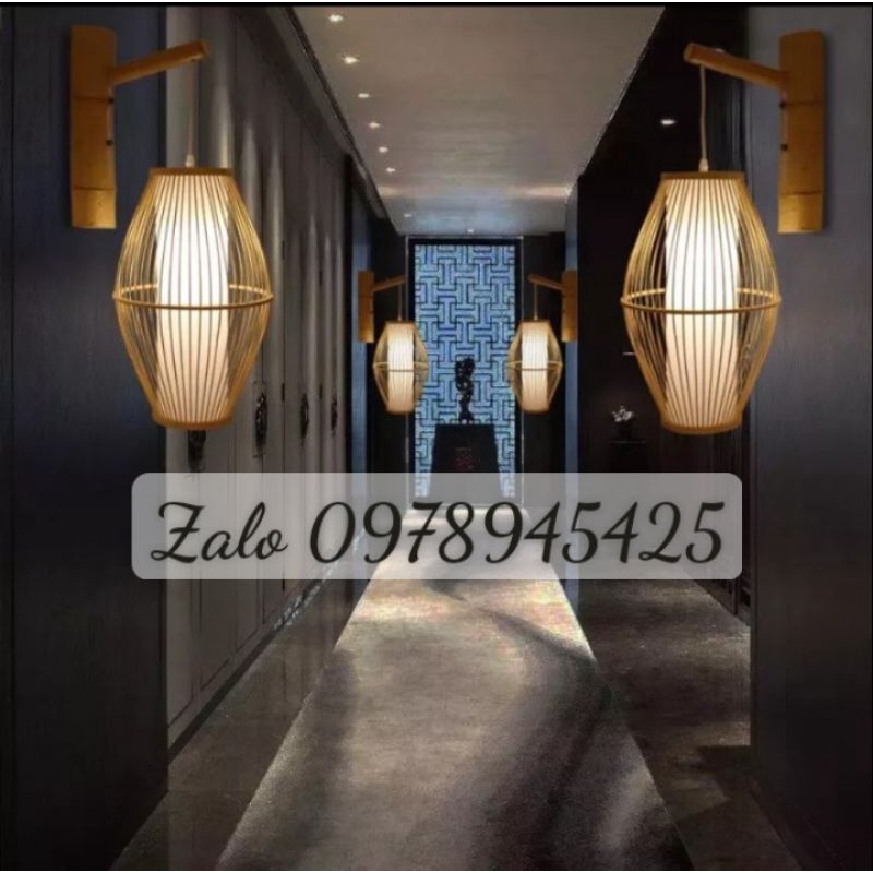 Xưởng sx đèn mây tre đèn tre đèn trang trí mây tre giá tốt