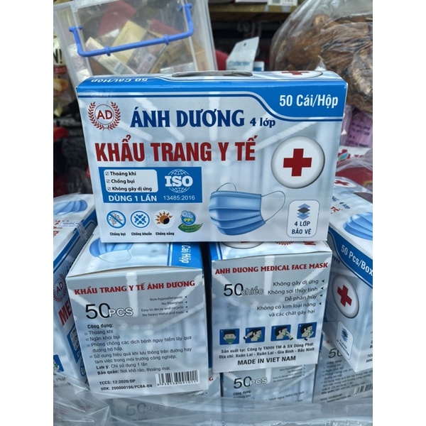 Khẩu trang y tế 4 lơp Ánh Dương