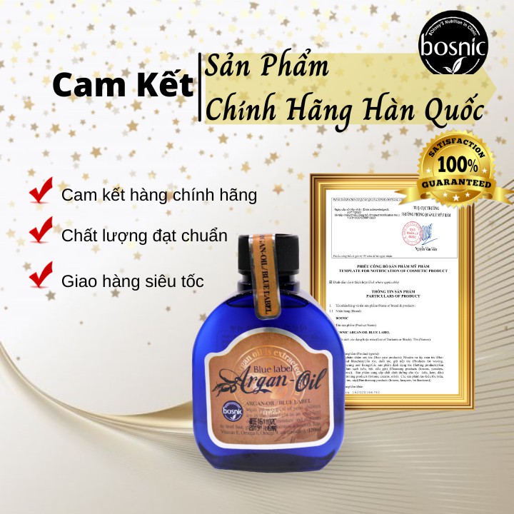 Chính Hãng - [Serum] Tinh Dầu Dưỡng Phục Hồi Tóc Argan Oil BOSNIC 120ML