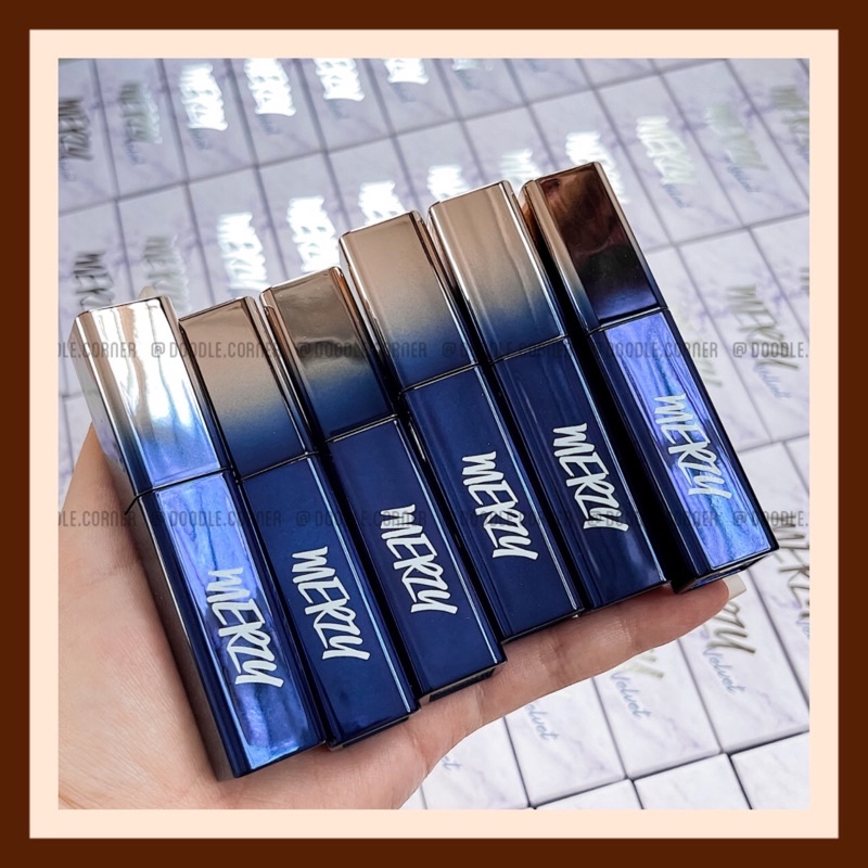 Son kem lì Merzy Blue Velvet Tint Season 3 Holiday Limited Edition