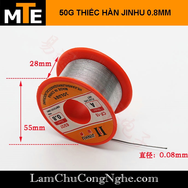 Thiếc hàn 63/37 0.8mm flux 2% nhiệt độ nóng chảy thấp