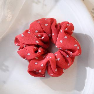 Buộc tóc scunchies chấm bi phụ kiện thời trang Decorme