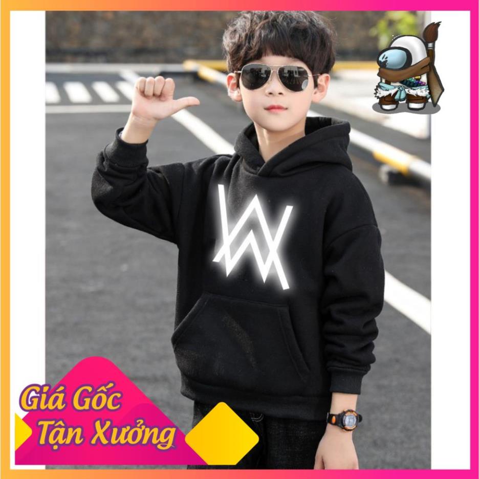 💥 SALE 50% 🎁 Áo Hoodie Trẻ Em In Hình Alan Walker Phản Quang Siêu Đẹp Form Rộng Vải Nỉ Dầy Ấm Phong Cách Ulzzang