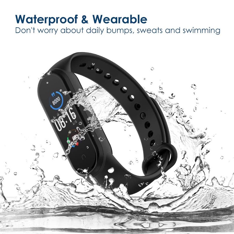 Dây silicon đeo tay thay thế cho đồng hồ thông minh Xiaomi Mi Band 4 thời trang