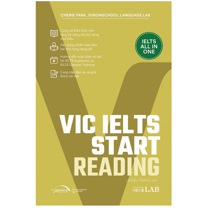 Sách - Combo Vic IELTS Start - IELTS All In One (Bộ 4 Cuốn)