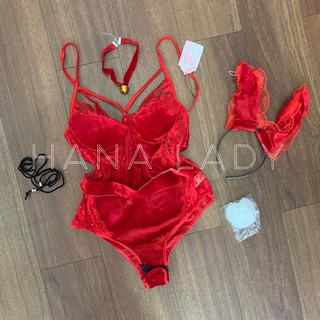Đồ Ngủ Cosplay Sexy Thỏ Nhung Quyến Rũ Gợi Cảm CP212