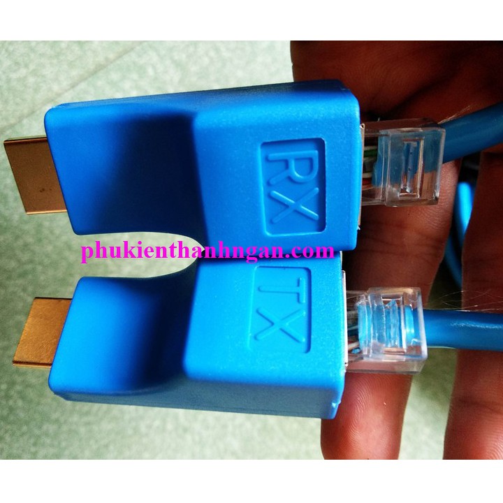 Đầu Chuyển Đổi HDMI To LAN 30M -  Dây mạng thành dây HDMI 30m