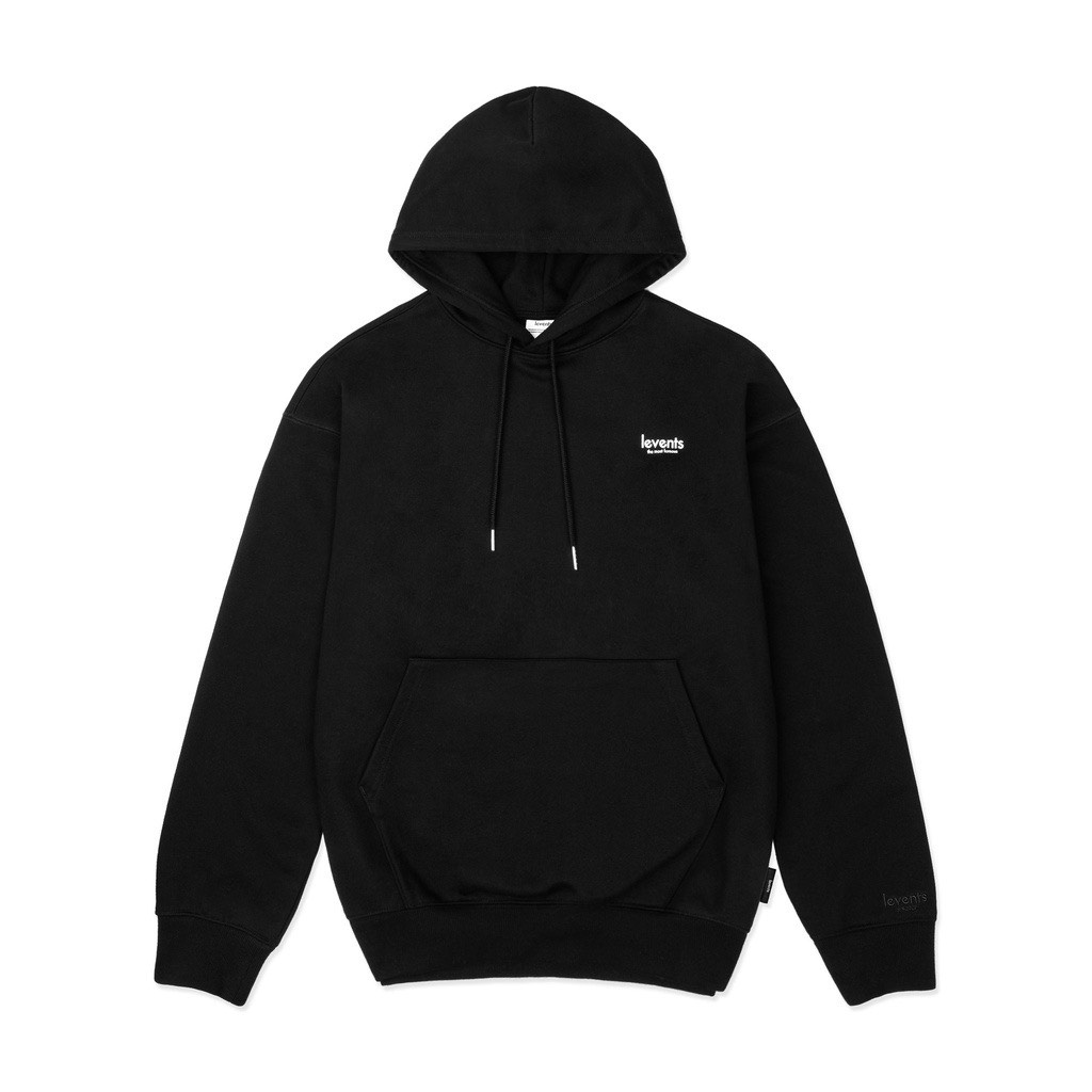 Áo Hoodie LEVENT Nam Nữ Unisex Form Rộng Chất Liệu Nỉ Bông Siêu Dày Hai Màu Đen Xám