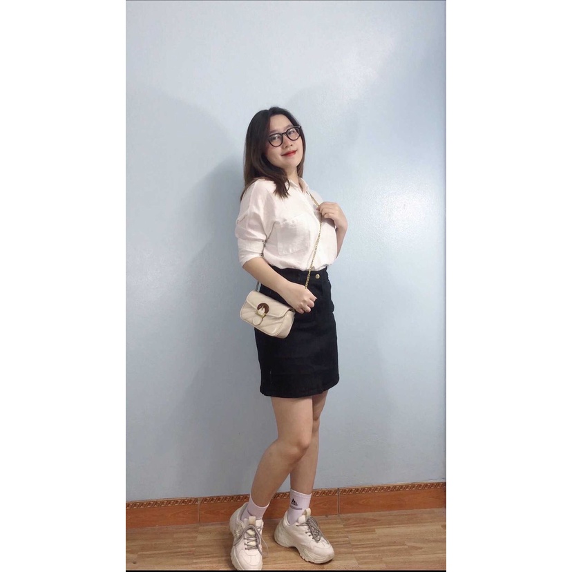 ( Chân Váy BigSize 32-36) Quần Váy Jean Bigsize Màu Đen Co giãn Mạnh