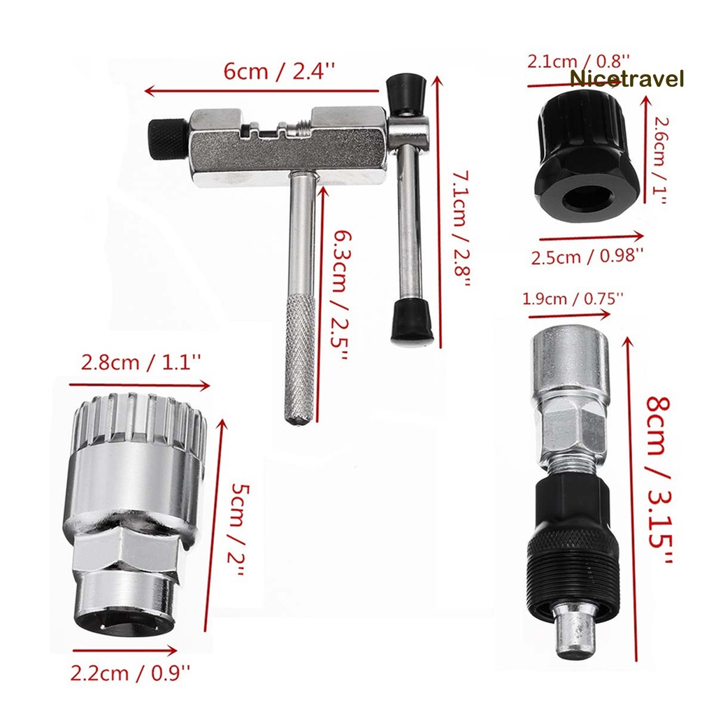 Set 4 Dụng Cụ Sửa Chữa Xích Xe Đạp Bằng Thép Carbon | BigBuy360 - bigbuy360.vn