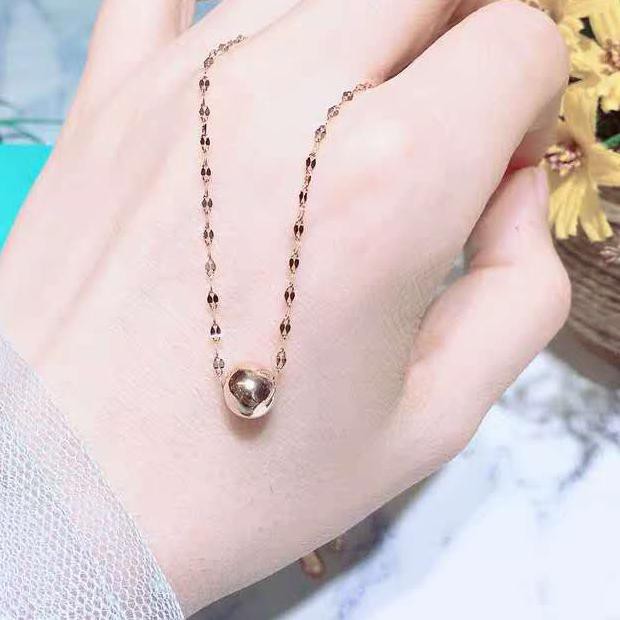 Dây Chuyền Mạ Vàng 18k Cao Cấp Hình Trái Đất Tròn Chống Rỉ Sét Cho Nữk9