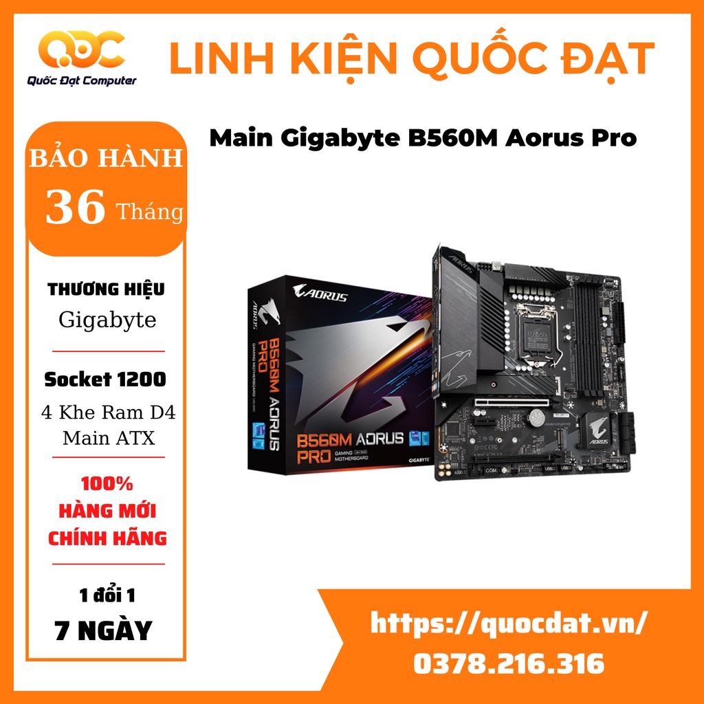 Mainboard Gigabyte B560M-GAMING HD/B560M Aorus Pro  Chính Hãng - Giá tốt - Cao Cấp