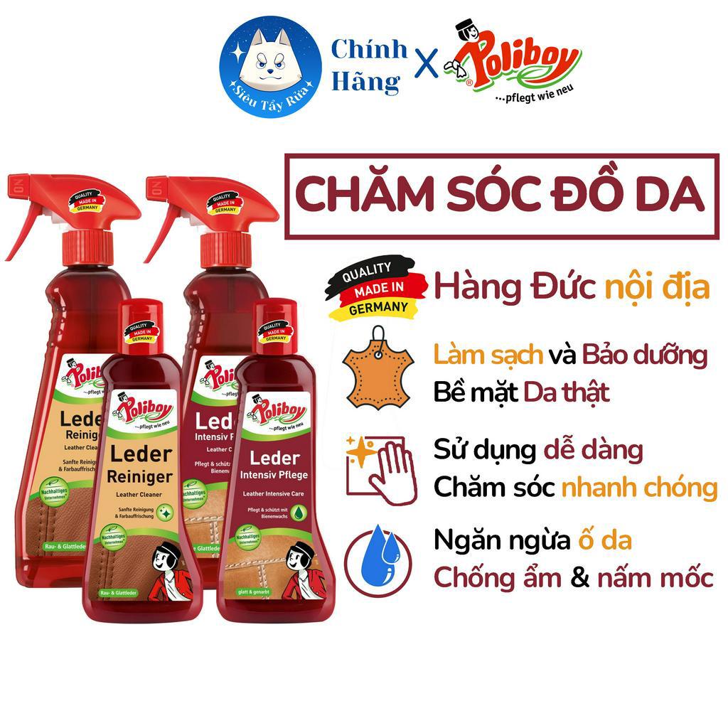 [Nội Địa Đức] Vệ Sinh Và Bảo Dưỡng Đồ Da POLIBOY Vệ Sinh Đồ Da, Bảo Dưỡng Đồ Da, Túi Da, Giày Da, Áo Da, Sofa Da