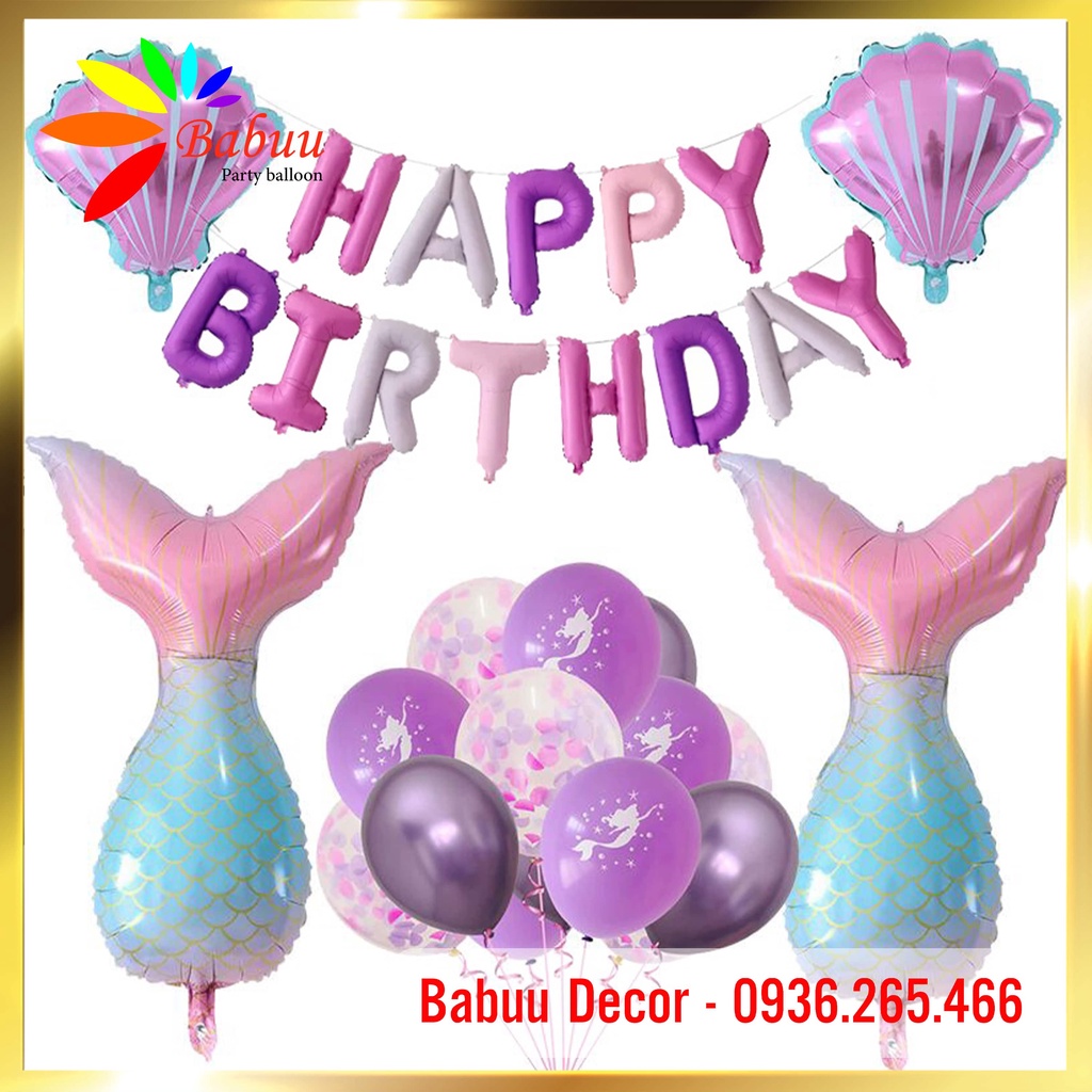 Bóng hình trang trí sinh nhật cho bé chủ đề đại dương