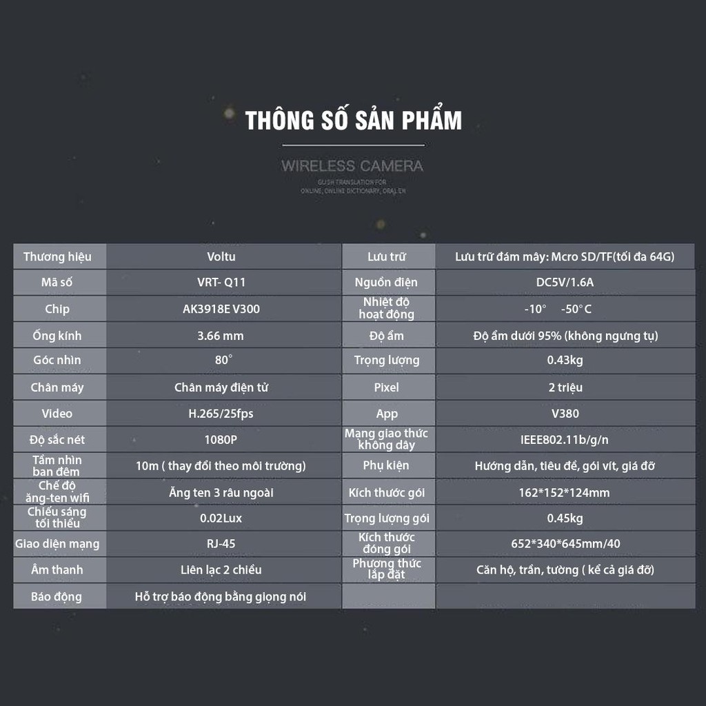 [BẢO HÀNH 36 THÁNG] Camera IP WIFI V380 PRO 3 Râu Full HD 1080p Không Dây Phiên Bản Mới Nhất 2020 siêu nét | BigBuy360 - bigbuy360.vn