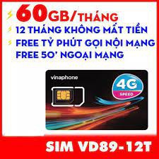 Sim VD89 / VD149 vào mạng nghe gọi 1 năm không phải nạp tiền