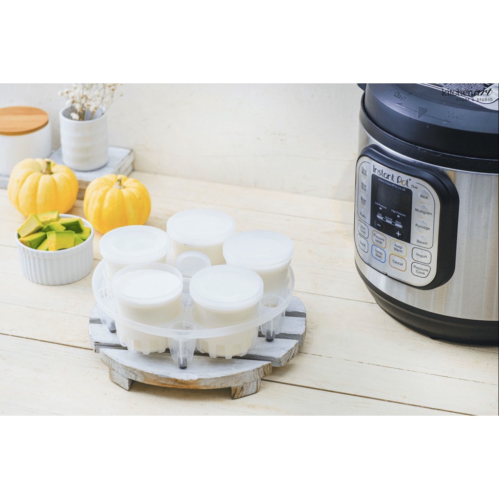 [Mã ELHADEV giảm 4% đơn 300K] Combo Nồi áp suất điện đa năng Instant Pot Duo 60 (5.7 lít) kèm bộ 5 hộp làm sữa chua