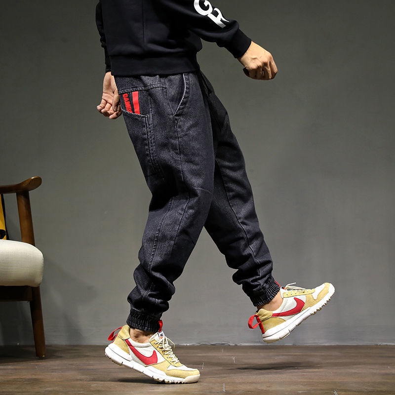 Quần Jeans Rút Dây Form Rộng Size Lớn S-5Xl Phong Cách Hàn Quốc Cho Nam 6 Kiểu