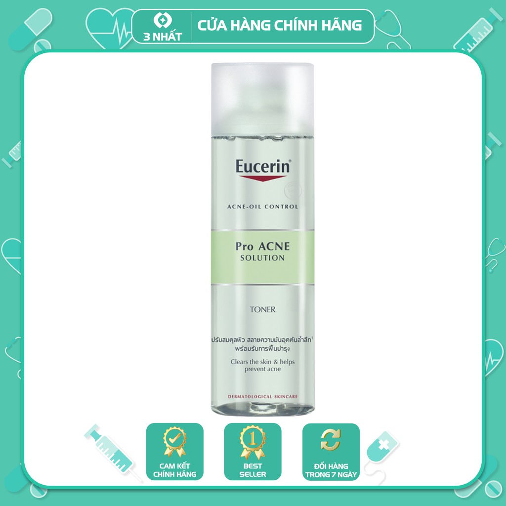 Eucerin nước cân bằng Toner dành cho da nhờn mụn Pro Acne Toner 200ml
