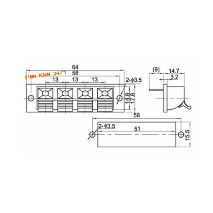 Jack Kẹp Dây Loa 4P