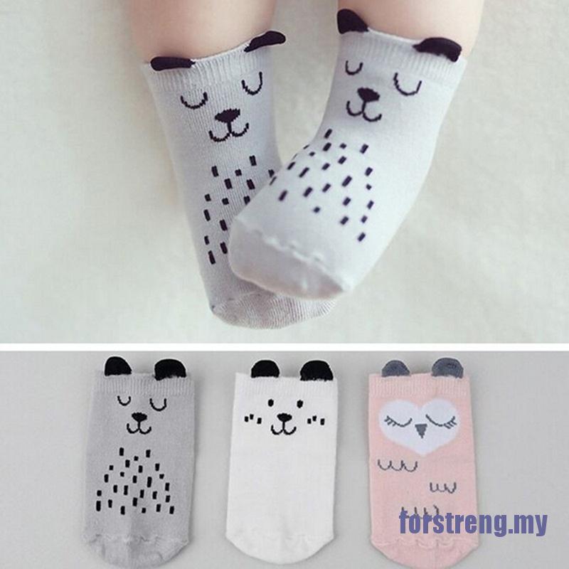 Vớ Cotton Họa Tiết Hoạt Hình Dễ Thương Cho Bé Sơ Sinh