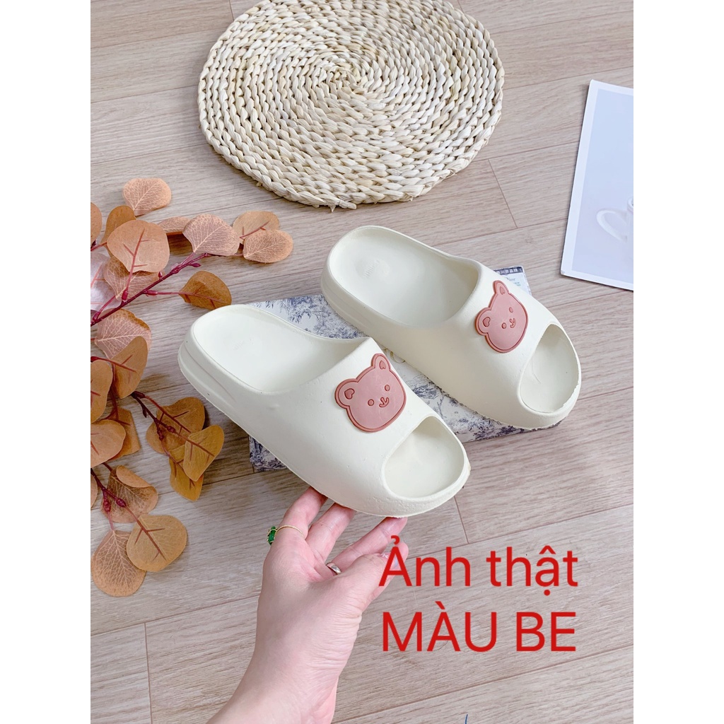 (S49) Dép nữ đế bánh mì siêu nhẹ hình gấu (Mã G.115)