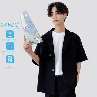 Áo Blazer Tay Lỡ Form Rộng Mix Đồ Mùa Hè Phong Cách Hàn Quốc - Thời Trang Nam MANDO -       AVH004