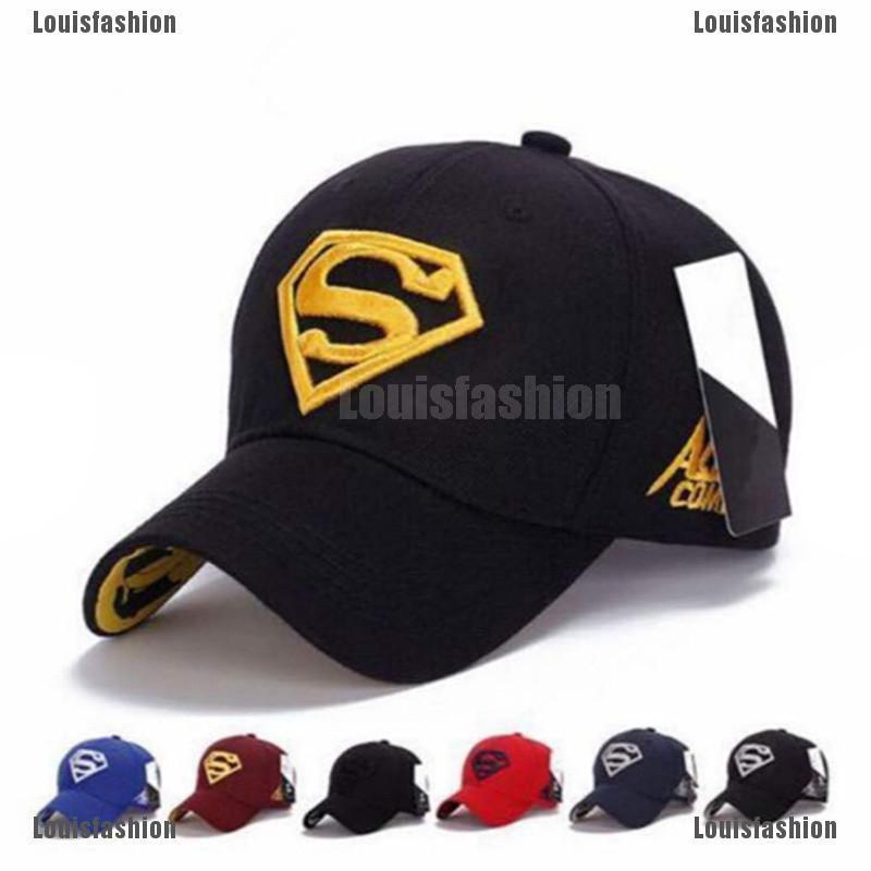 Mũ lưỡi trai thêu logo Superman phối lưới