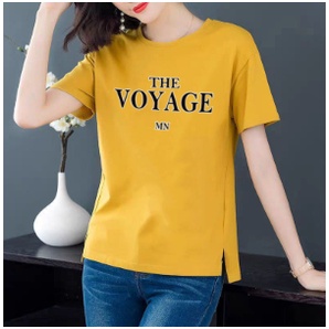 Short-sleeved T-shirt women's summer middle-aged mother's loose large size printed temperament tops