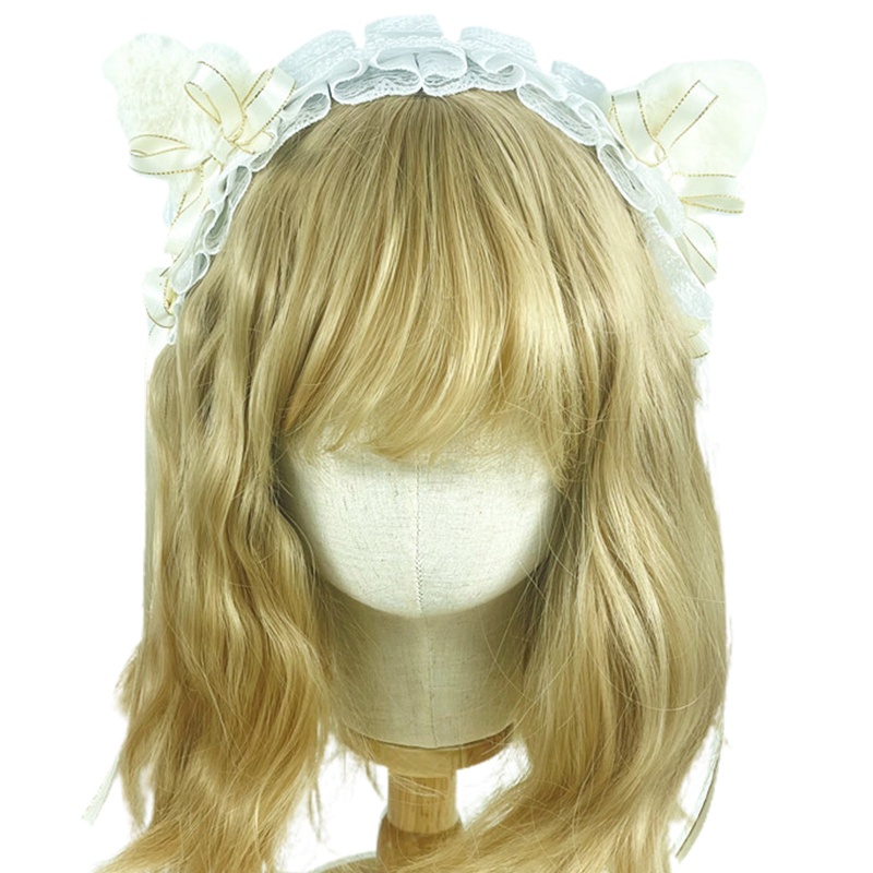 Kẹp Tóc Phối Ren Hoa Phong Cách Lolita Dễ Thương