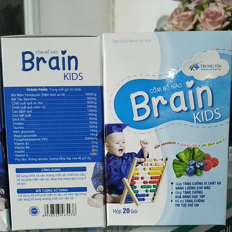 Combo 2hộp Cốm bổ não Brain Kids  DHA thông minh ở trẻ sơ sinh trẻ nhỏ