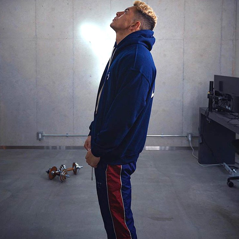 Quần Dài Thể Thao Ống Rộng Phối Sọc Thời Trang Dành Cho Nam