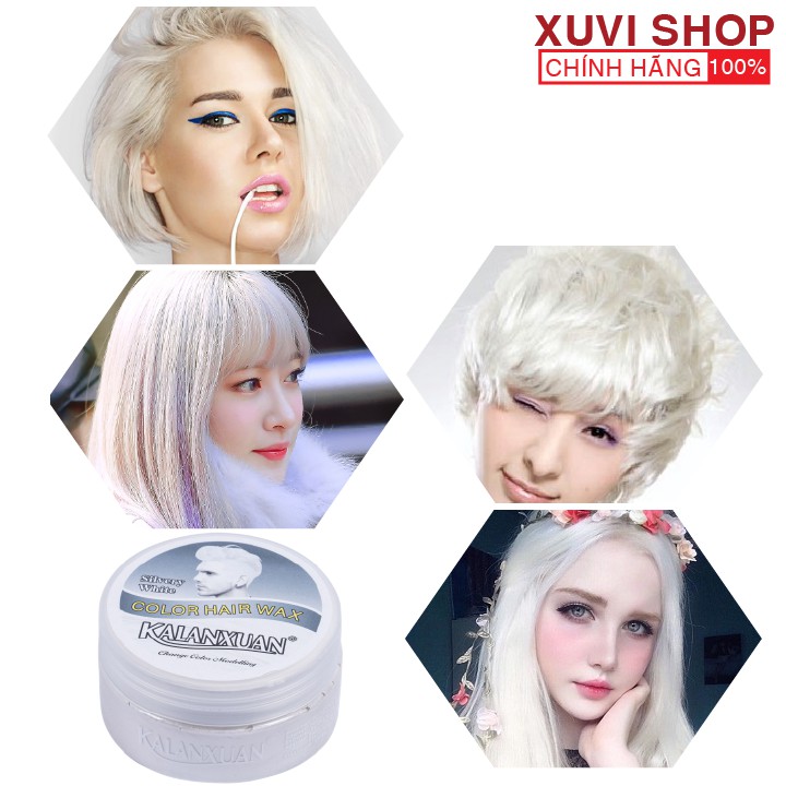 Sáp Vuốt Nhuộm Tóc Màu Trắng KALANXUAN 100ml Chính Hãng Đổi Màu Tạm Thời - XUVI SHOP | BigBuy360 - bigbuy360.vn