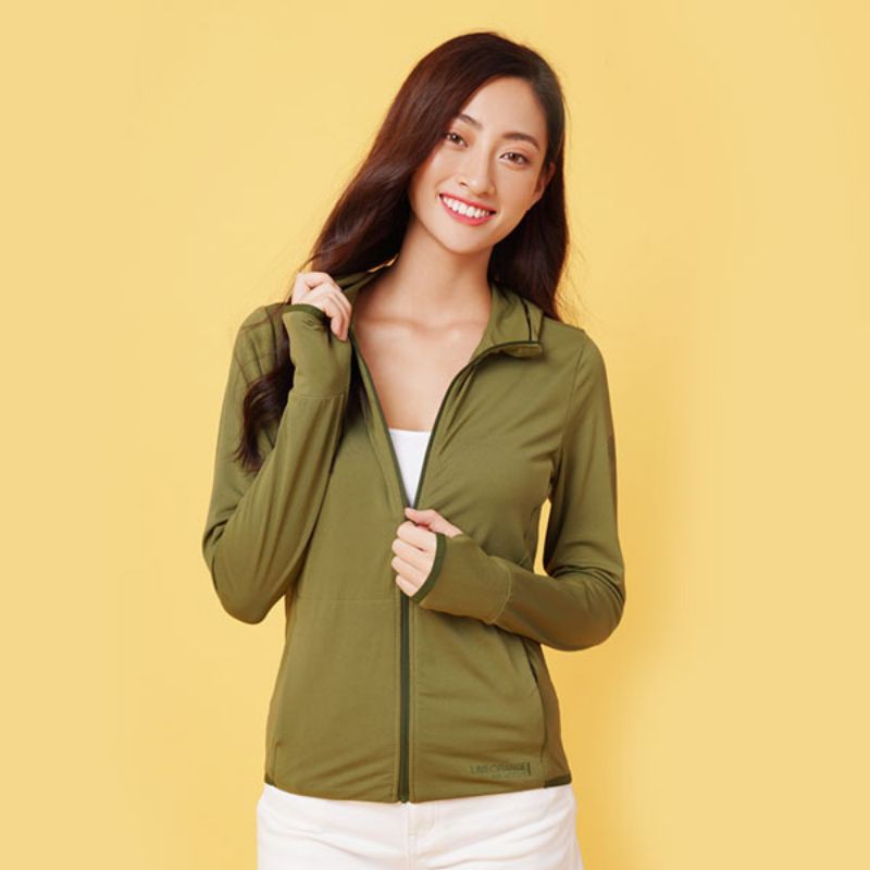 Áo khoác nữ chống tia UV Lime Orange AlRun Air Hoodie 2 LO19707101-DGR
