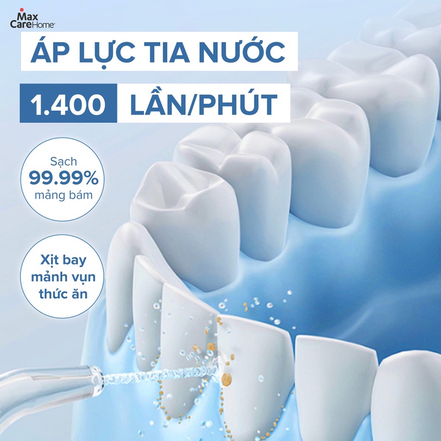 [Thương Hiệu Nhật Bản] Máy Tăm Nước Du Lịch Cầm Tay Cao Cấp Maxcare Max456S/ Max456SE | Được Các Nha Sỹ Khuyên Dùng