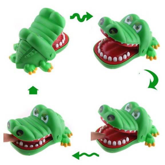 Đồ Chơi Cá Sấu Cắn Tay/Khám Răng Cá Sấu/Cá Sấu Cắn Tay Loại To Cho Bé Đồ Chơi Giải Trí Vui Nhộn - PUKAPI