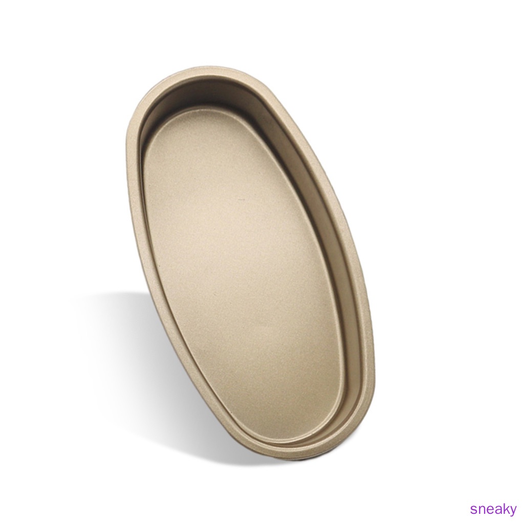 Khuôn làm bánh hình oval bằng thép carbon chống dính tiện dụng cho nhà bếp