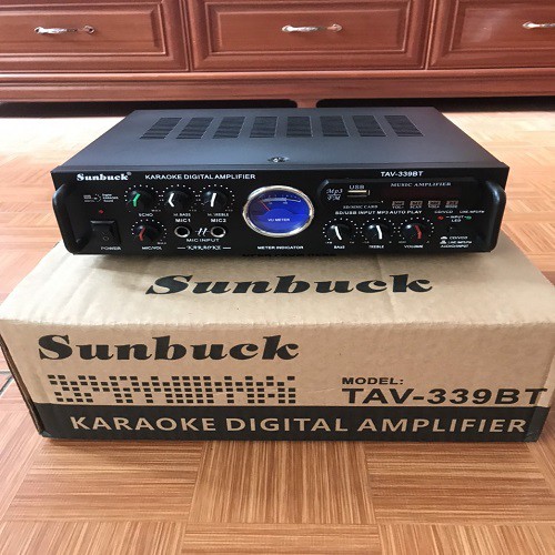 AMPLI SUNBUCK 339BT CHUYÊN KARAOKE HÀNG XỊN CÔNG SUẤT CAO, CÓ BLUETOOTH - AMPLY 4 SÒ