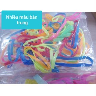 (0.5kg)500gam thun buột tóc màu,sọc(cở trung)