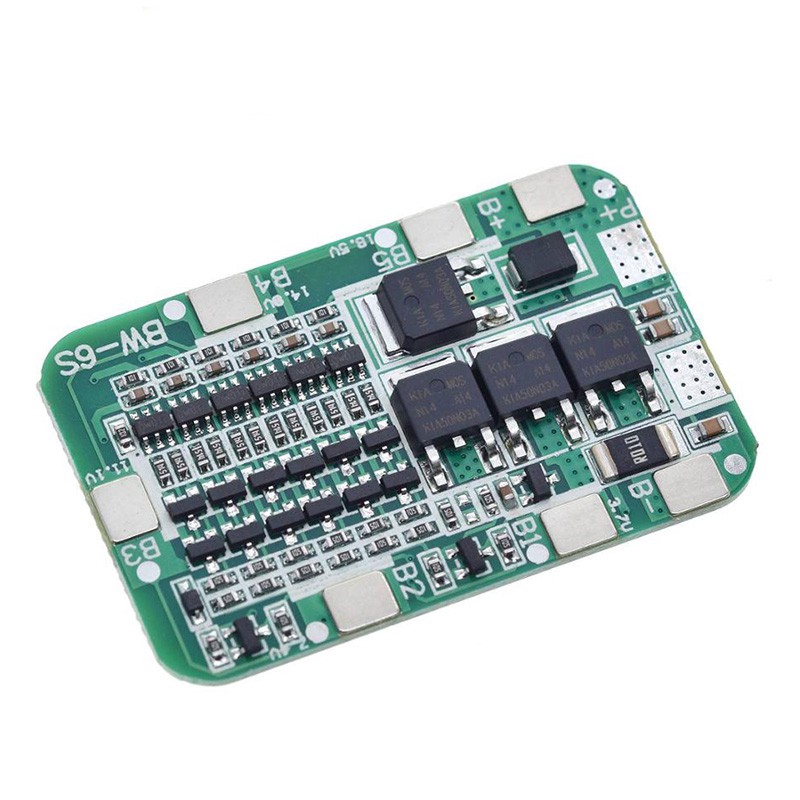 6S 15A 22V 24V 18650 Bảng bảo vệ pin Lithium-ion PCB BMS