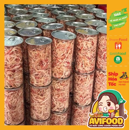 DATE MỚI 🦑🦑 Mực xé sợi hấp cốt dừa Hộp 300gr 🦑🦑 Avifood Đồ ăn hot trend | BigBuy360 - bigbuy360.vn
