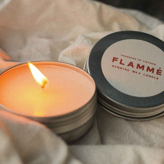 NẾN THƠM HANDMADE FLAMME - HŨ NHÔM 50GR TIẾT KIỆM - NẾN THƠM TINH DẦU THƯ GIÃN
