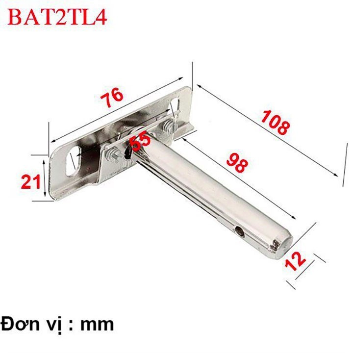 Bass Âm Chữ T - Bass Âm Chữ T 2 Tầng Cán Có Lỗ Thường Được Sử Dụng Làm Giá Đỡ, Giá Treo Trong Nhà