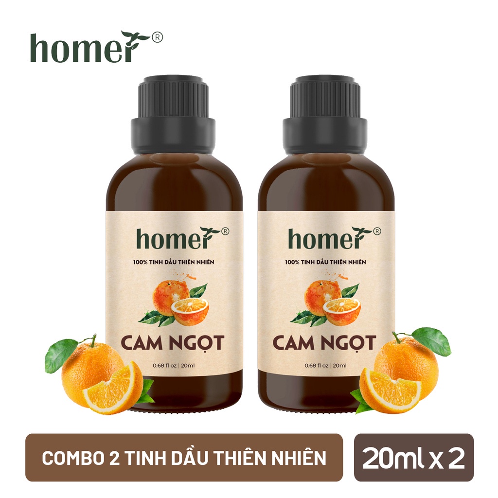 Combo 2 tinh dầu Cam ngọt Homer 20ml/chai