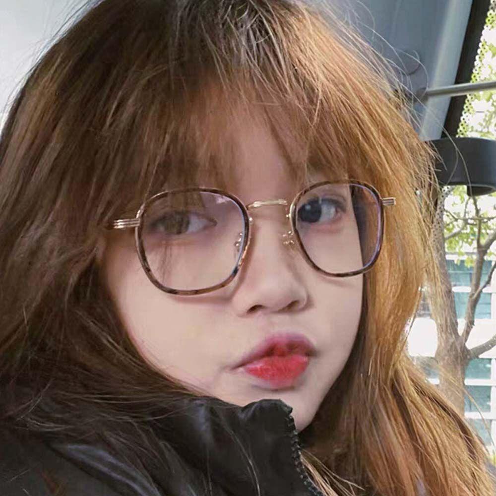 Mắt Kính Gọng Tròn Chống Bức Xạ Phong Cách Hàn Quốc Dành Cho Nam Nữ