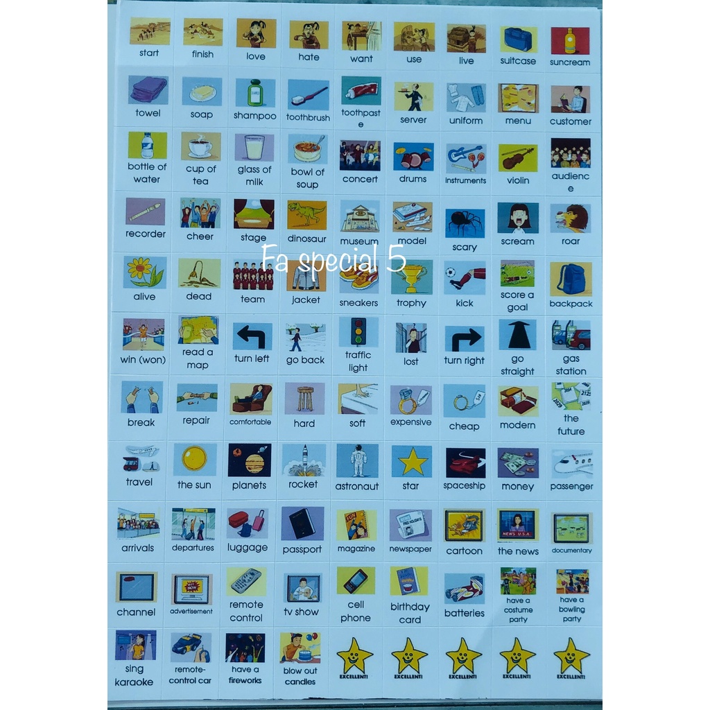 Sticker từ vựng tiếng anh Family special 5