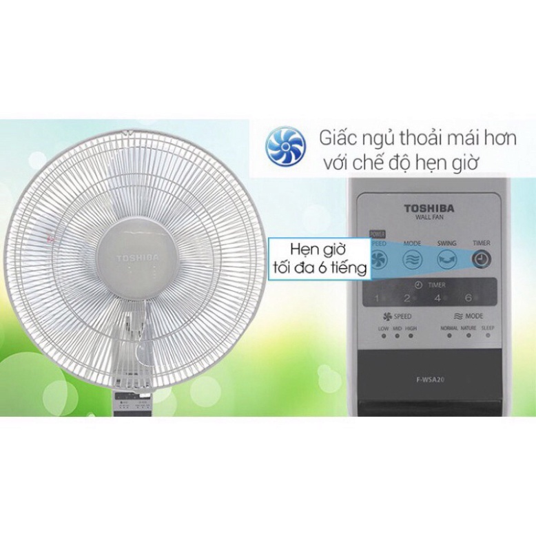Quạt điện treo tường chính hãng TOSHIBA F-WSA20(H)VN