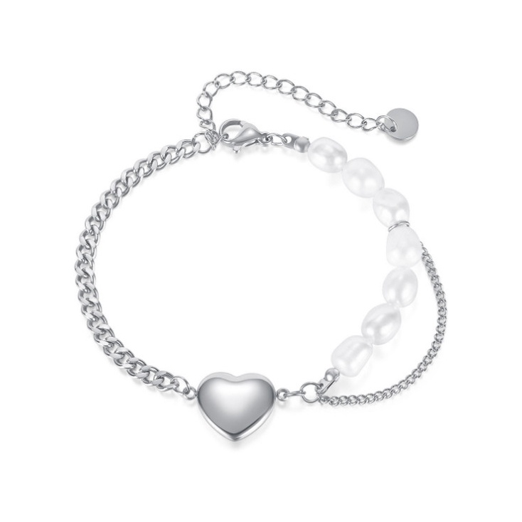 Lắc Tay Nữ Vòng Tay Titan Ko Rỉ Trái Tim TT 4142