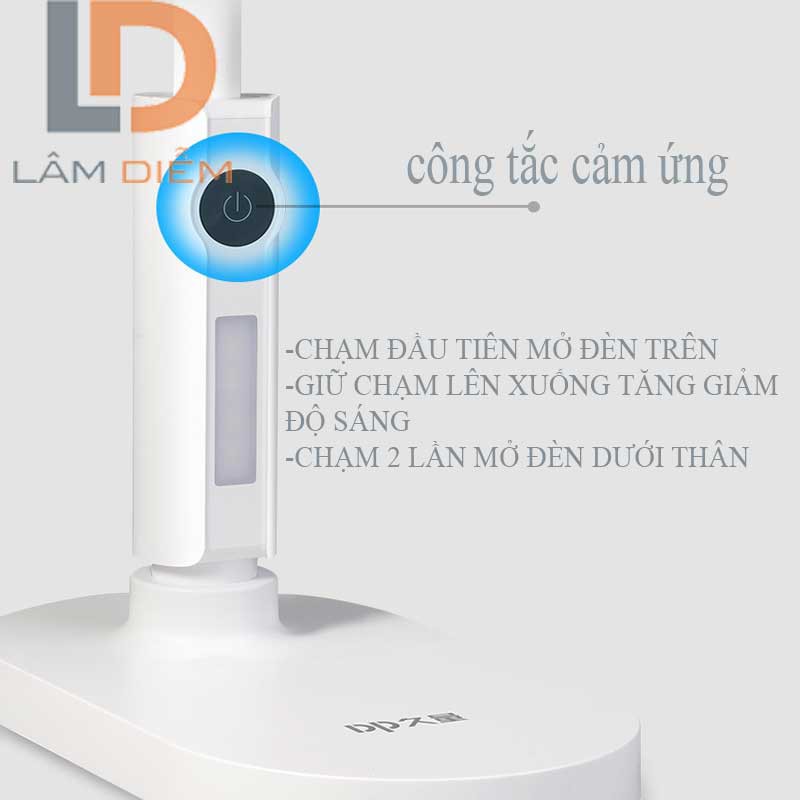 ĐÈN BÀN HỌC BÀN LÀM VIỆC 42 LED CÔNG TẮC CẢM ỨNG 2 CHẾ ĐỘ SÁNG  DP 6048